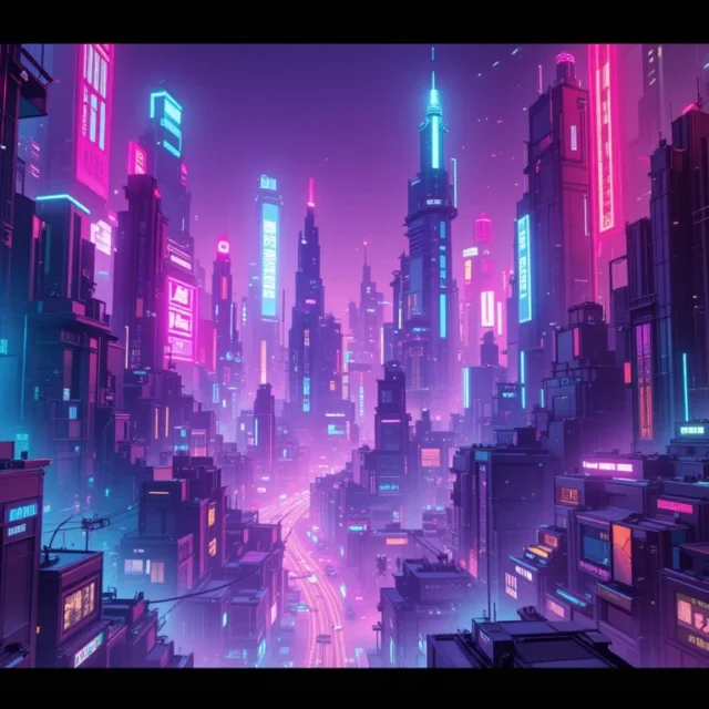 Futuristic Cityscapes in Abstract