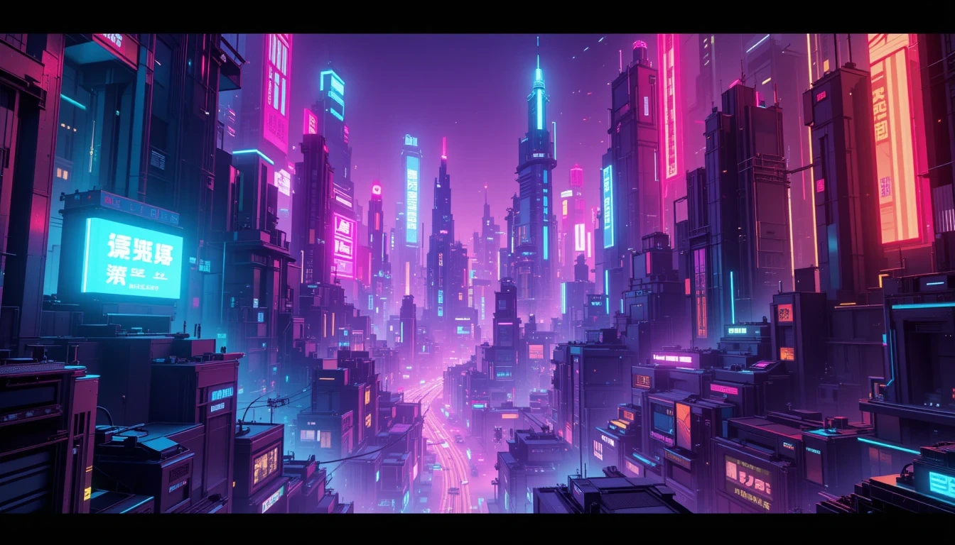 Futuristic Cityscapes in Abstract